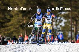18.03.2023, Oslo, Norway (NOR): Samuela Comola (ITA), Sara Andersson (SWE), (l-r) - IBU World Cup Biathlon, sprint women, Oslo (NOR). www.nordicfocus.com. © Manzoni/NordicFocus. Every downloaded picture is fee-liable.