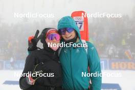 17.03.2023, Oslo, Norway (NOR): Aita Gasparin (SUI), Amy Baserga (SUI), (l-r) - IBU World Cup Biathlon, sprint women, Oslo (NOR). www.nordicfocus.com. © Manzoni/NordicFocus. Every downloaded picture is fee-liable.