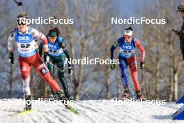 18.03.2023, Oslo, Norway (NOR): Natalja Kocergina (LTU), Chloe Chevalier (FRA), (l-r) - IBU World Cup Biathlon, sprint women, Oslo (NOR). www.nordicfocus.com. © Manzoni/NordicFocus. Every downloaded picture is fee-liable.
