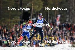 18.03.2023, Oslo, Norway (NOR): Paulina Batovska Fialkova (SVK), Anna Weidel (GER), (l-r) - IBU World Cup Biathlon, sprint women, Oslo (NOR). www.nordicfocus.com. © Manzoni/NordicFocus. Every downloaded picture is fee-liable.