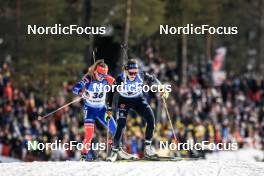 18.03.2023, Oslo, Norway (NOR): Paulina Batovska Fialkova (SVK), Anna Weidel (GER), (l-r) - IBU World Cup Biathlon, sprint women, Oslo (NOR). www.nordicfocus.com. © Manzoni/NordicFocus. Every downloaded picture is fee-liable.