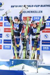 18.03.2023, Oslo, Norway (NOR): Hanna Oeberg (SWE), Denise Herrmann-Wick (GER), Anna Magnusson (SWE), (l-r) - IBU World Cup Biathlon, sprint women, Oslo (NOR). www.nordicfocus.com. © Manzoni/NordicFocus. Every downloaded picture is fee-liable.