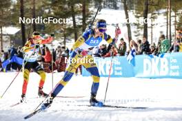 18.03.2023, Oslo, Norway (NOR): Lotte Lie (BEL), Elvira Oeberg (SWE), (l-r) - IBU World Cup Biathlon, sprint women, Oslo (NOR). www.nordicfocus.com. © Manzoni/NordicFocus. Every downloaded picture is fee-liable.