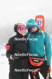 17.03.2023, Oslo, Norway (NOR): Aita Gasparin (SUI), Amy Baserga (SUI), (l-r) - IBU World Cup Biathlon, sprint women, Oslo (NOR). www.nordicfocus.com. © Manzoni/NordicFocus. Every downloaded picture is fee-liable.