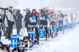 17.03.2023, Oslo, Norway (NOR): Janina Hettich-Walz (GER), Suvi Minkkinen (FIN), (l-r) - IBU World Cup Biathlon, sprint women, Oslo (NOR). www.nordicfocus.com. © Manzoni/NordicFocus. Every downloaded picture is fee-liable.