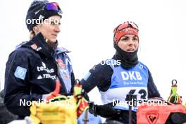 17.03.2023, Oslo, Norway (NOR): Anna Weidel (GER), Hanna Kebinger (GER), (l-r) - IBU World Cup Biathlon, sprint women, Oslo (NOR). www.nordicfocus.com. © Manzoni/NordicFocus. Every downloaded picture is fee-liable.