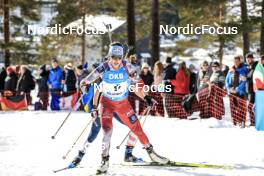 18.03.2023, Oslo, Norway (NOR): Dunja Zdouc (AUT) - IBU World Cup Biathlon, sprint women, Oslo (NOR). www.nordicfocus.com. © Manzoni/NordicFocus. Every downloaded picture is fee-liable.