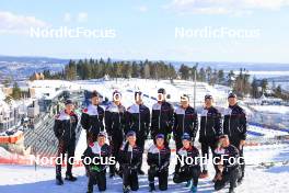 15.03.2023, Oslo, Norway (NOR): Mikito Tachizaki (JPN), Shohei Kodama (JPN), Kiyomasa Ojima (JPN), Keita Nagaoka (JPN), Fuyuko Tachizaki (JPN), Aoi Sato (JPN, Hikaru Fukuda (JPN), Noto Sunao (JPN), (l-r) - IBU World Cup Biathlon, training, Oslo (NOR). www.nordicfocus.com. © Manzoni/NordicFocus. Every downloaded picture is fee-liable.