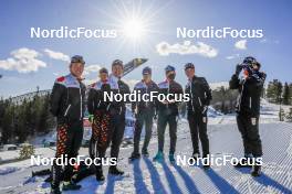 15.03.2023, Oslo, Norway (NOR): Keita Nagaoka (JPN), Kiyomasa Ojima (JPN), Shohei Kodama (JPN), Mikito Tachizaki (JPN), Hikaru Fukuda (JPN), Fuyuko Tachizaki (JPN), Aoi Sato (JPN, (l-r) - IBU World Cup Biathlon, training, Oslo (NOR). www.nordicfocus.com. © Manzoni/NordicFocus. Every downloaded picture is fee-liable.