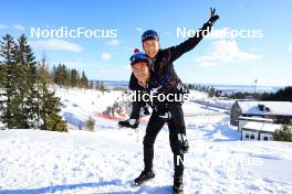 15.03.2023, Oslo, Norway (NOR): Mikito Tachizaki (JPN), Fuyuko Tachizaki (JPN), (l-r) - IBU World Cup Biathlon, training, Oslo (NOR). www.nordicfocus.com. © Manzoni/NordicFocus. Every downloaded picture is fee-liable.