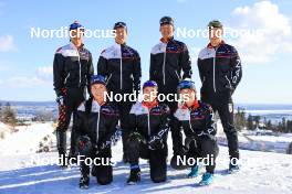 15.03.2023, Oslo, Norway (NOR): Mikito Tachizaki (JPN), Shohei Kodama (JPN), Kiyomasa Ojima (JPN), Keita Nagaoka (JPN), Fuyuko Tachizaki (JPN), Aoi Sato (JPN, Hikaru Fukuda (JPN), (l-r) - IBU World Cup Biathlon, training, Oslo (NOR). www.nordicfocus.com. © Manzoni/NordicFocus. Every downloaded picture is fee-liable.