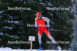 07.11.2023, Davos, Switzerland (SUI): Sebastian Stalder (SUI) - Biathlon preseason training, Davos (SUI). www.nordicfocus.com. © Manzoni/NordicFocus. Every downloaded picture is fee-liable.