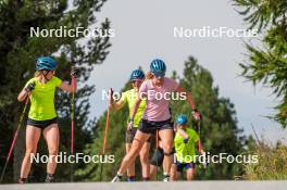 06.09.2023, Font-Romeu, France (FRA): Elvira Oeberg (SWE), Hanna Oeberg (SWE), (l-r) - Biathlon training, Font-Romeu (FRA). www.nordicfocus.com. © Authamayou/NordicFocus. Every downloaded picture is fee-liable.