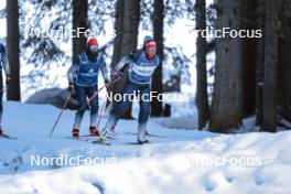 08.11.2023, Davos, Switzerland (SUI): Lydia Hiernickel (SUI), Lena Haecki Gross (SUI), (l-r) - Biathlon preseason training, Davos (SUI). www.nordicfocus.com. © Manzoni/NordicFocus. Every downloaded picture is fee-liable.