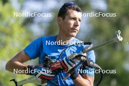 30.05.2023, Col Bayard, France (FRA): Quentin Fillon Maillet (FRA) - Biathlon summer training, Col Bayard (FRA). www.nordicfocus.com. © Thibaut/NordicFocus. Every downloaded picture is fee-liable.