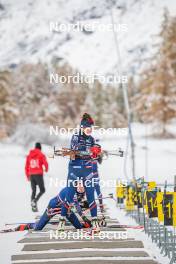 04.11.2023, Bessans, France (FRA): Fany Bertrand (FRA) - Biathlon training, Bessans (FRA). www.nordicfocus.com. © Authamayou/NordicFocus. Every downloaded picture is fee-liable.