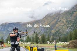 22.09.2023, Bessans, France (FRA): Chloé Chevalier (FRA) - Biathlon training, Bessans (FRA). www.nordicfocus.com. © Authamayou/NordicFocus. Every downloaded picture is fee-liable.