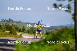 17.06.2023, Lavaze, Italy (ITA): Sebastian Samuelsson (SWE) - Biathlon summer training, Lavaze (ITA). www.nordicfocus.com. © Barbieri/NordicFocus. Every downloaded picture is fee-liable.