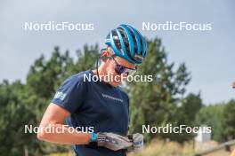04.09.2023, Font-Romeu, France (FRA): Martin Ponsiluoma (SWE) - Biathlon training, Font-Romeu (FRA). www.nordicfocus.com. © Authamayou/NordicFocus. Every downloaded picture is fee-liable.