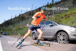 11.06.2023, Lavaze, Italy (ITA): Oskar Brandt (SWE) - Biathlon summer training, Lavaze (ITA). www.nordicfocus.com. © Barbieri/NordicFocus. Every downloaded picture is fee-liable.