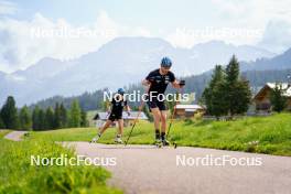 08.06.2023, Lavaze, Italy (ITA): Anna Magnusson (SWE), Peppe Femling (SWE), (l-r)  - Biathlon summer training, Lavaze (ITA). www.nordicfocus.com. © Barbieri/NordicFocus. Every downloaded picture is fee-liable.