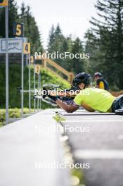 21.06.2023, Lavaze, Italy (ITA): Elia Zeni (ITA) - Biathlon summer training, Lavaze (ITA). www.nordicfocus.com. © Vanzetta/NordicFocus. Every downloaded picture is fee-liable.