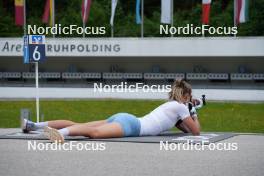 08.06.2023, Ruhpolding, Germany (GER): Anamarija Lampic (SLO) - Biathlon summer training, Ruhpolding (GER). www.nordicfocus.com. © Reiter/NordicFocus. Every downloaded picture is fee-liable.