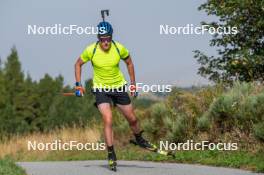 06.09.2023, Font-Romeu, France (FRA): Martin Ponsiluoma (SWE) - Biathlon training, Font-Romeu (FRA). www.nordicfocus.com. © Authamayou/NordicFocus. Every downloaded picture is fee-liable.