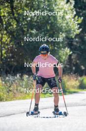 25.09.2023, Font-Romeu, France (FRA): Julia Simon (FRA) - Biathlon training, Font-Romeu (FRA). www.nordicfocus.com. © Authamayou/NordicFocus. Every downloaded picture is fee-liable.