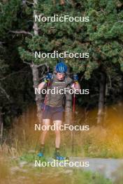 06.09.2023, Font-Romeu, France (FRA): Sebastian Samuelsson (SWE) - Biathlon training, Font-Romeu (FRA). www.nordicfocus.com. © Authamayou/NordicFocus. Every downloaded picture is fee-liable.