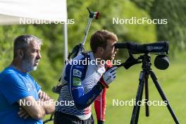 30.05.2023, Col Bayard, France (FRA): Emilien Claude (FRA) - Biathlon summer training, Col Bayard (FRA). www.nordicfocus.com. © Thibaut/NordicFocus. Every downloaded picture is fee-liable.