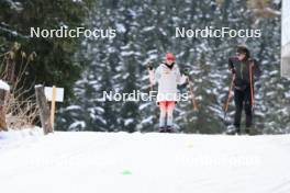 07.11.2023, Davos, Switzerland (SUI): Aita Gasparin (SUI), Sergii Semenov (UKR), (l-r) - Biathlon preseason training, Davos (SUI). www.nordicfocus.com. © Manzoni/NordicFocus. Every downloaded picture is fee-liable.