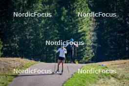 30.09.2023, Lavaze, Italy (ITA): Anna Weidel (GER), Franziska Preuss (GER), (l-r)  - Biathlon summer training, Lavaze (ITA). www.nordicfocus.com. © Barbieri/NordicFocus. Every downloaded picture is fee-liable.