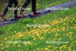 19.05.2023, Lenzerheide, Switzerland (SUI): Amy Baserga (SUI), Lydia Hiernickel (SUI), (l-r) - Biathlon summer training, Lenzerheide (SUI). www.nordicfocus.com. © Manzoni/NordicFocus. Every downloaded picture is fee-liable.