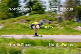 17.06.2023, Lavaze, Italy (ITA): Sebastian Samuelsson (SWE) - Biathlon summer training, Lavaze (ITA). www.nordicfocus.com. © Barbieri/NordicFocus. Every downloaded picture is fee-liable.