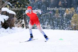 07.11.2023, Davos, Switzerland (SUI): Gion Stalder (SUI) - Biathlon preseason training, Davos (SUI). www.nordicfocus.com. © Manzoni/NordicFocus. Every downloaded picture is fee-liable.