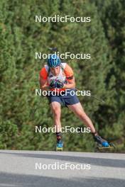 12.09.2023, Font-Romeu, France (FRA): Sebastian Samuelsson (SWE) - Biathlon training, Font-Romeu (FRA). www.nordicfocus.com. © Authamayou/NordicFocus. Every downloaded picture is fee-liable.