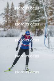 03.11.2023, Bessans, France (FRA): Paula Botet (FRA) - Biathlon training, Bessans (FRA). www.nordicfocus.com. © Authamayou/NordicFocus. Every downloaded picture is fee-liable.