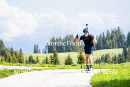 08.06.2023, Lavaze, Italy (ITA): Malte Stefansson (SWE) - Biathlon summer training, Lavaze (ITA). www.nordicfocus.com. © Barbieri/NordicFocus. Every downloaded picture is fee-liable.