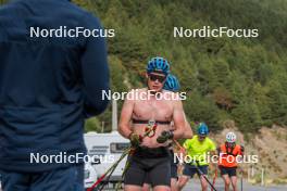 3.09.2023, Font-Romeu, France (FRA): Henning Sjoekvist (SWE) - Biathlon training, Font-Romeu (FRA). www.nordicfocus.com. © Authamayou/NordicFocus. Every downloaded picture is fee-liable.