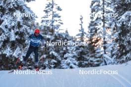 08.11.2023, Davos, Switzerland (SUI): Dajan Danuser (SUI) - Biathlon preseason training, Davos (SUI). www.nordicfocus.com. © Manzoni/NordicFocus. Every downloaded picture is fee-liable.