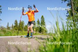 17.06.2023, Lavaze, Italy (ITA): Oskar Brandt (SWE) - Biathlon summer training, Lavaze (ITA). www.nordicfocus.com. © Barbieri/NordicFocus. Every downloaded picture is fee-liable.