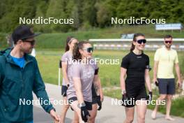 30.05.2023, La Feclaz, France (FRA): Lou Jeanmonnot (FRA), Paula Botet (FRA), (l-r) - Biathlon summer training, La Feclaz (FRA). www.nordicfocus.com. © Joly/NordicFocus. Every downloaded picture is fee-liable.