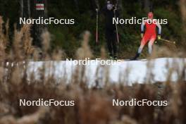 01.11.2023, Davos, Switzerland (SUI): Flavia Barmettler (SUI), Elisa Gasparin (SUI), (l-r) - Biathlon preseason training, Davos (SUI). www.nordicfocus.com. © Manzoni/NordicFocus. Every downloaded picture is fee-liable.