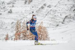 04.11.2023, Bessans, France (FRA): Oceane Michelon (FRA) - Biathlon training, Bessans (FRA). www.nordicfocus.com. © Authamayou/NordicFocus. Every downloaded picture is fee-liable.