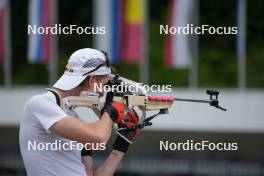 08.06.2023, Ruhpolding, Germany (GER): Lovro Planko (SLO) - Biathlon summer training, Ruhpolding (GER). www.nordicfocus.com. © Reiter/NordicFocus. Every downloaded picture is fee-liable.