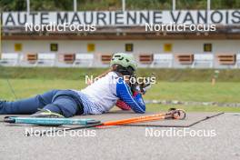 22.09.2023, Bessans, France (FRA): Justine Braisaz-Bouchet (FRA) - Biathlon training, Bessans (FRA). www.nordicfocus.com. © Authamayou/NordicFocus. Every downloaded picture is fee-liable.