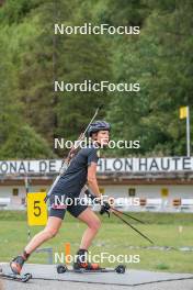 22.09.2023, Bessans, France (FRA): Chloé Chevalier (FRA) - Biathlon training, Bessans (FRA). www.nordicfocus.com. © Authamayou/NordicFocus. Every downloaded picture is fee-liable.