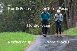 19.05.2023, Lenzerheide, Switzerland (SUI): Amy Baserga (SUI), Lydia Hiernickel (SUI), (l-r) - Biathlon summer training, Lenzerheide (SUI). www.nordicfocus.com. © Manzoni/NordicFocus. Every downloaded picture is fee-liable.