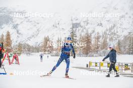 04.11.2023, Bessans, France (FRA): Emilien Jacquelin (FRA) - Biathlon training, Bessans (FRA). www.nordicfocus.com. © Authamayou/NordicFocus. Every downloaded picture is fee-liable.